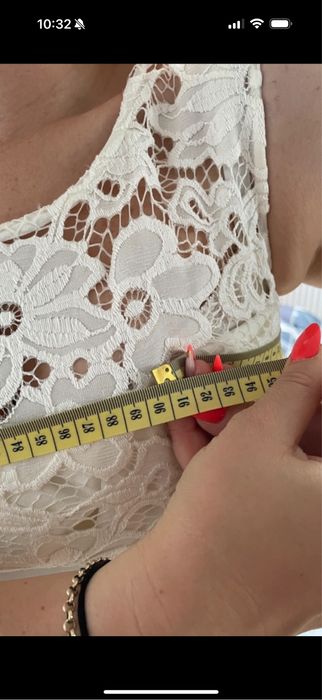 Piękna Ecru koronkowa sukienka rozmiar 38 idealna na drugi dzien slubu