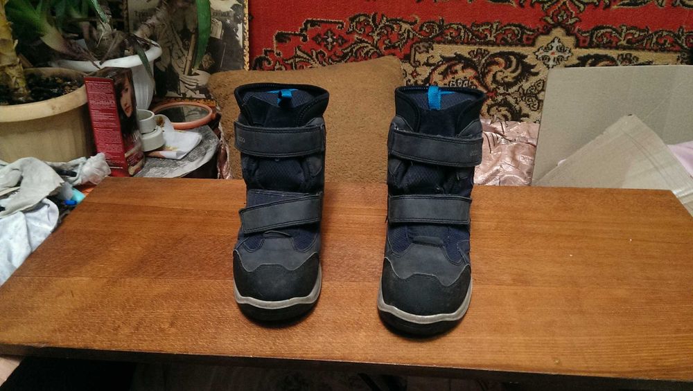 Зимние ботинки ECCO с мембраной Gore-Tex. 37р. 23см. стелька- хорошее