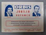 Orbis jubiler ulotka wizytówka stara PRL unikat