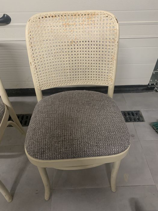 Krzesła tapicerowane + rattan, typ JAR, Jasienica