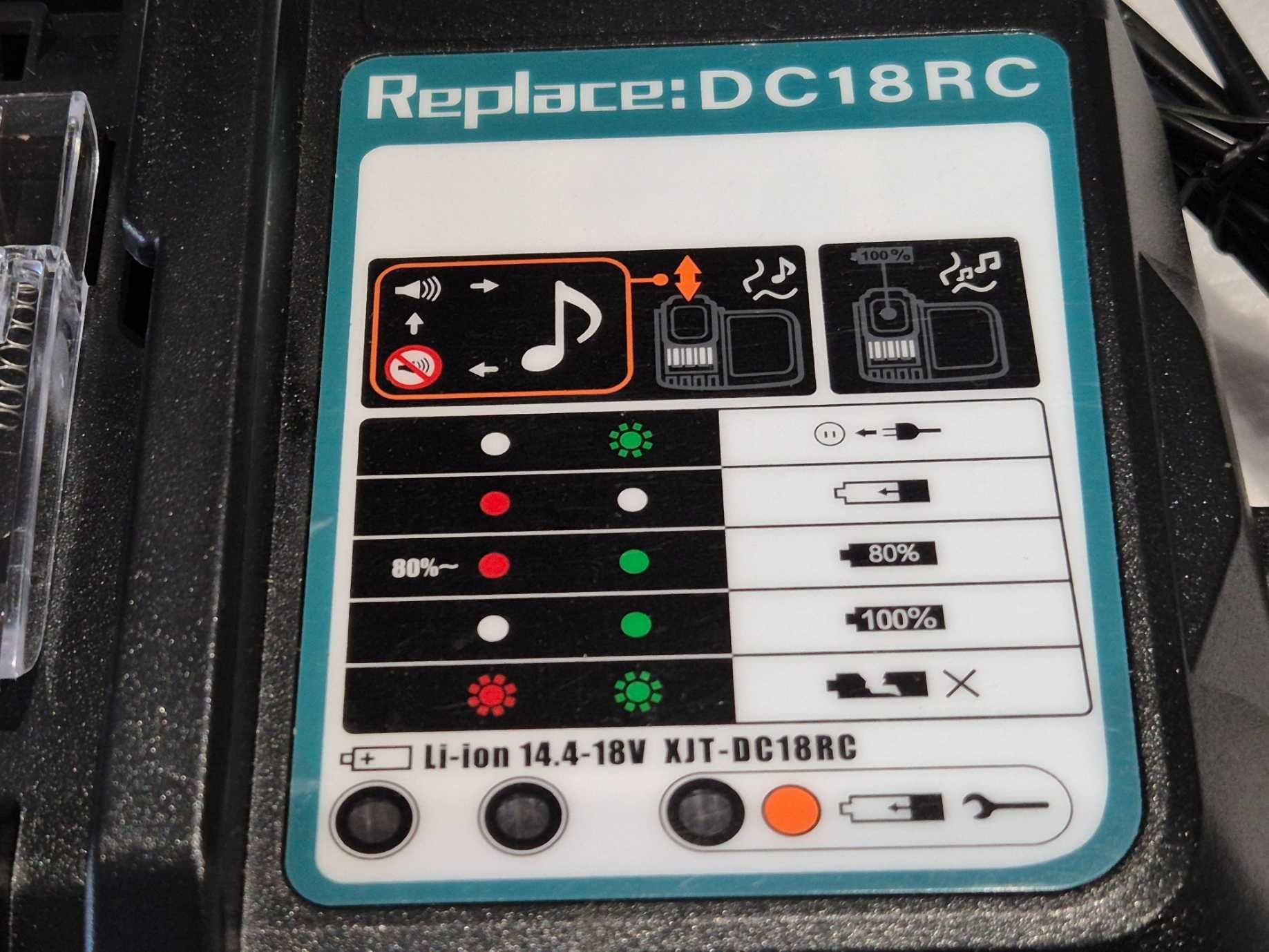 Szybka ładowarka li-ion do baterii MAKITA DC18RC 14,4-18 V 3,5 A