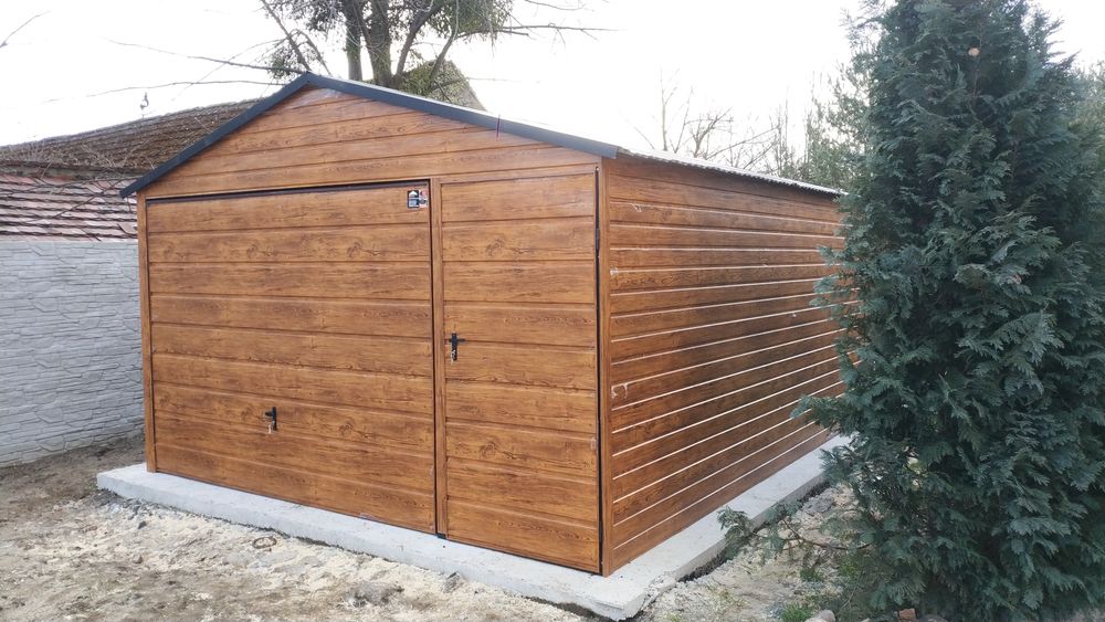 Garaż 4x6 Drewnopodobnych 4x5 garaż