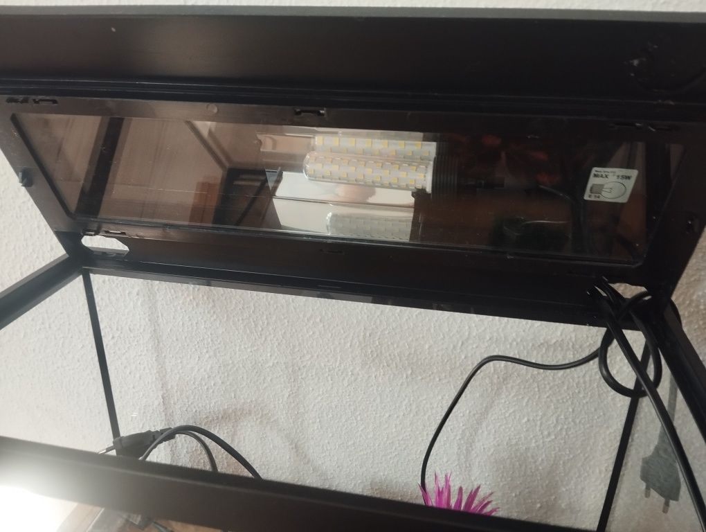 Aquário com luz led