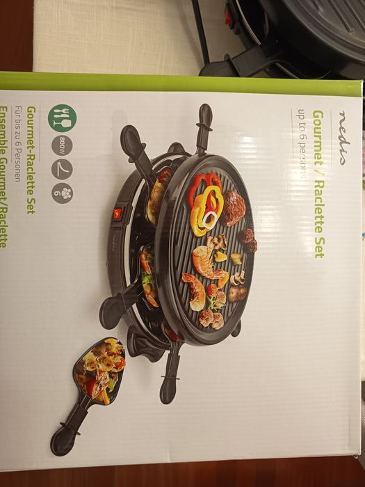 Raclette sete, grelhador