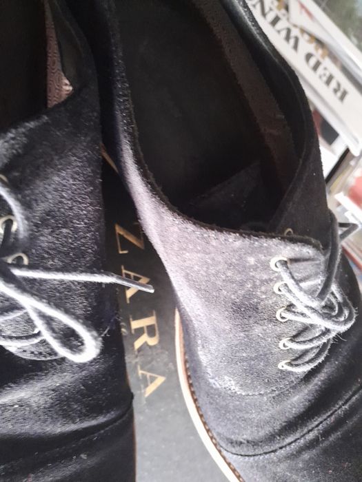 Sapatos camurça azul Zara limited edition