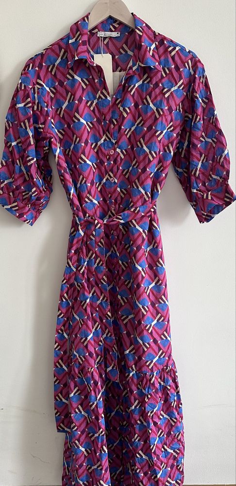 Reserved nowa sukienka maxi wzory r.M