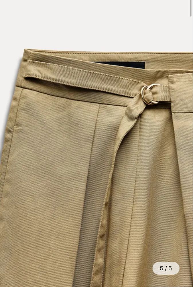 Брюки пісочні zara нові,m