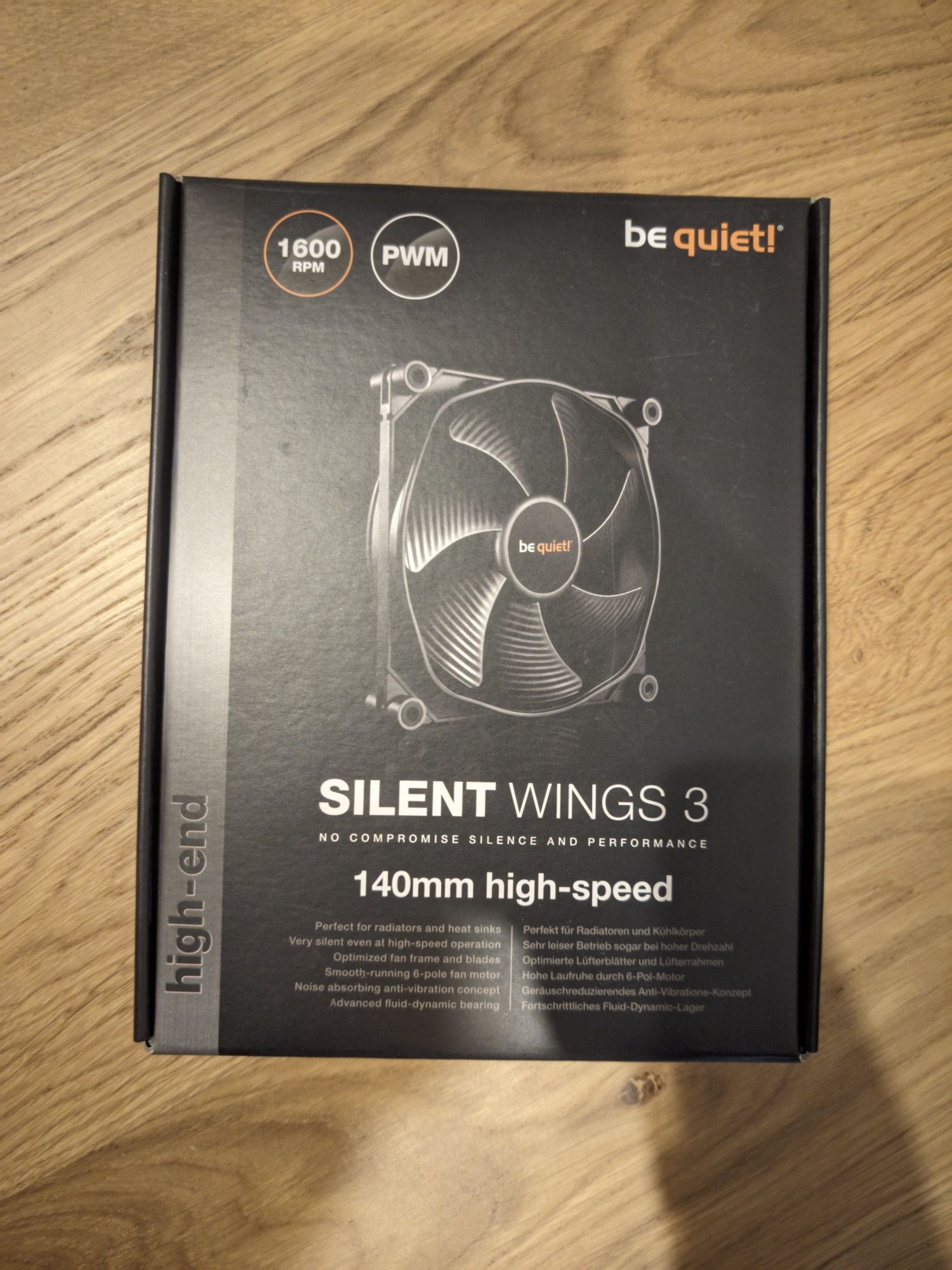 Zostały x3 Be Quiet! Silent Wings 3 140mm high-speed (1600 rpm) PWM