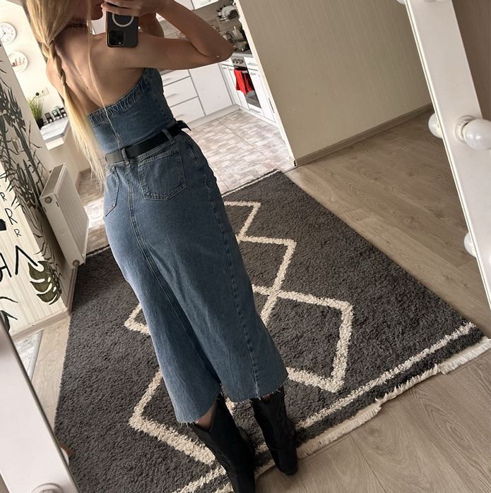 Джинсова сукня. Стильна сукня на літо