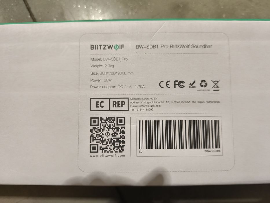 Soundbar Blitz-Wolf BW SDB1 Pro