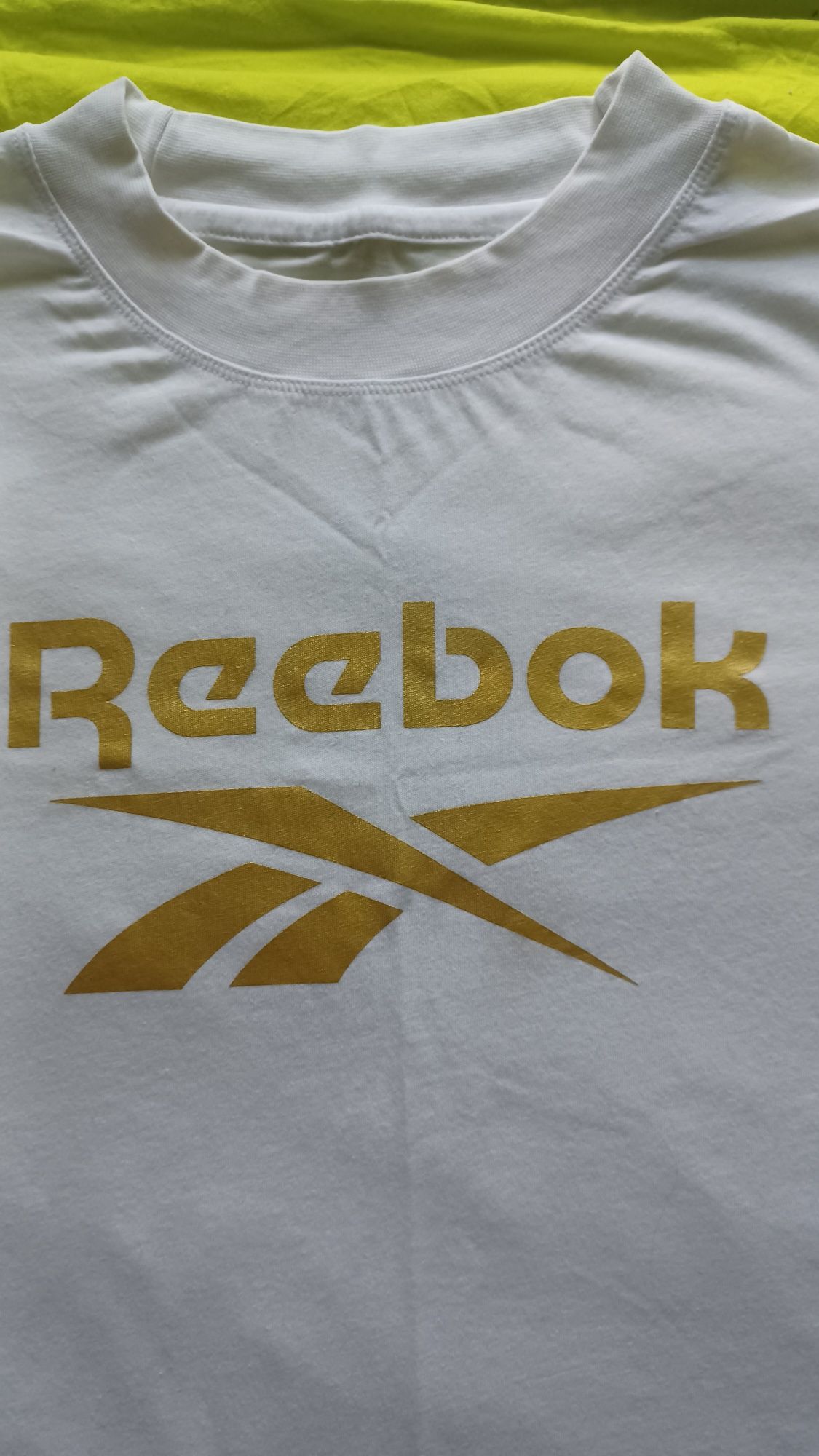 PromO KoszulkA ReeboK złoty nadruk
