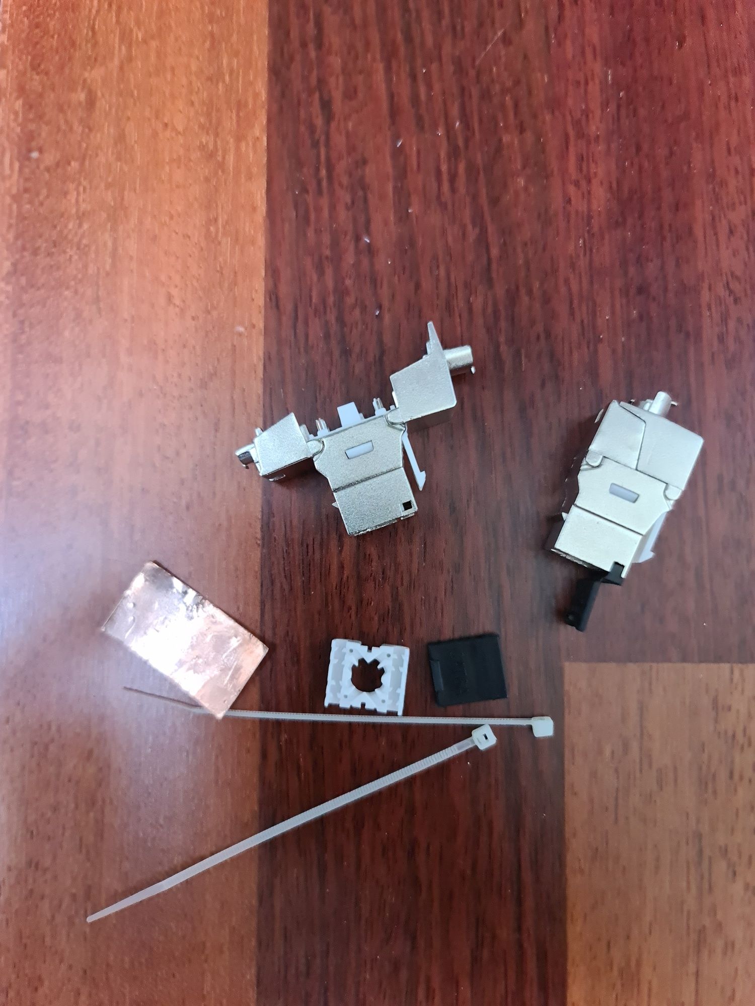 Moduł keystone RJ45 kat 6A gniazdko kabla internetowego