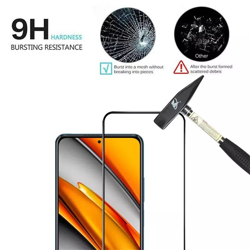 Película Vidro Xiaomi Redmi 14C / Redmi Note 10 5G / Poco M4 Pró /Mi 9