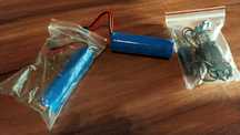 2 x Akumulatorki Li-ion 1500 mAh 3.7V
