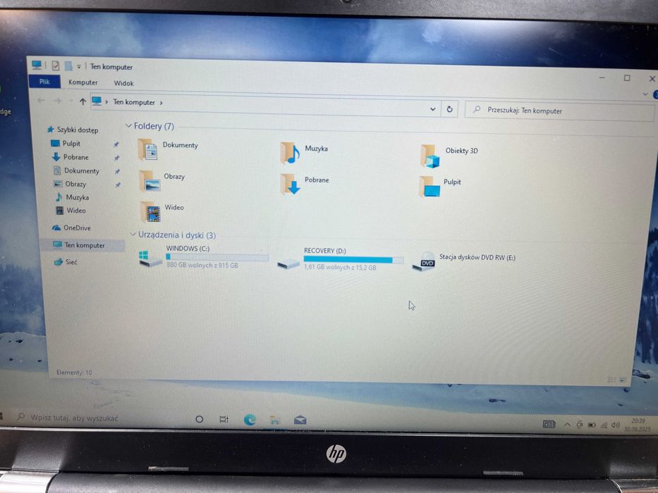 Laptop HP 15,6" - jak nowy