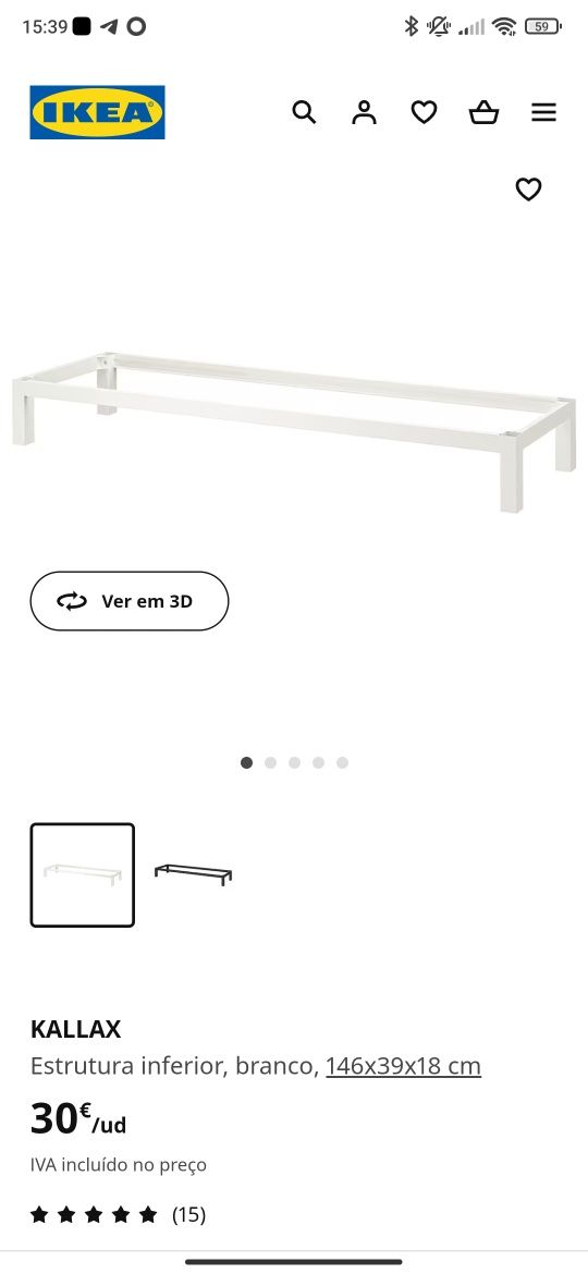 Móvel Kallax IKEA com secretária