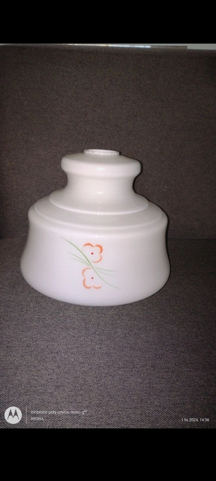 Oryginalny klosz do lampy z lat 60-70.