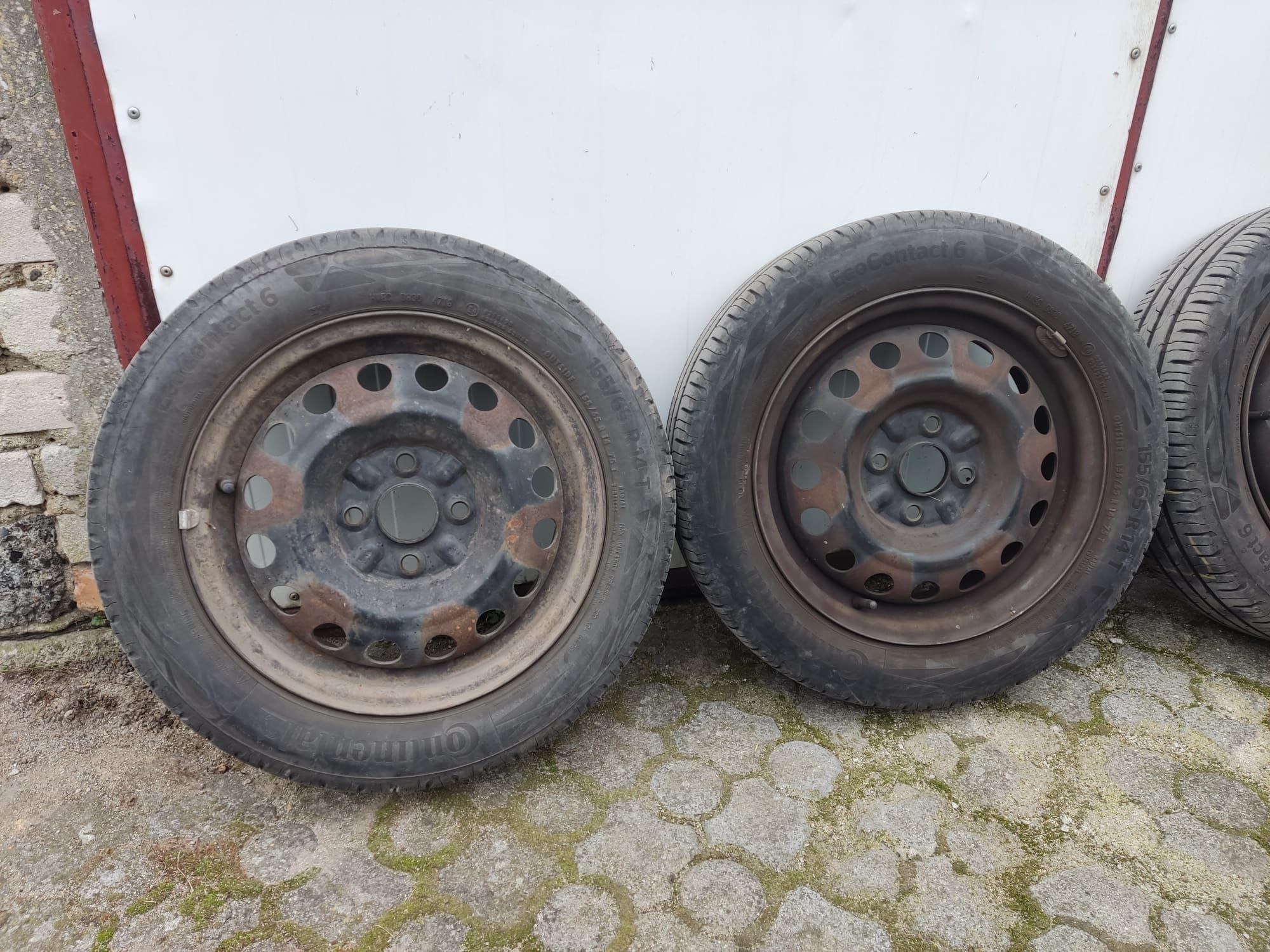 Koła opony Continental 4x100 155/65/14 R14 Aygo C1 107 letnie