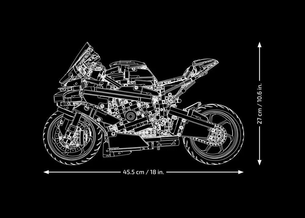 Конструктор Technic BMW M 1000 RR мотоцикл 1920 деталей подарунок