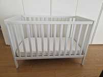 Łóżeczko dziecięce IKEA Sundvik z materacem IKEA Vyssa  120x60