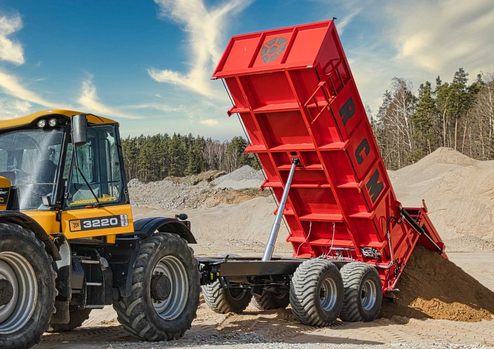 RCM CT 1 /RCM CT MAX przyczepa skorupowa z najazdami na miniładowarkę