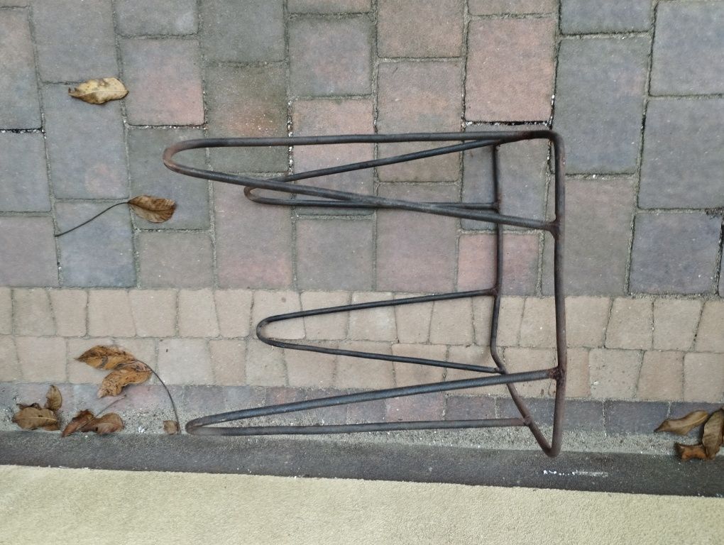 Taboret stołek Wołkowski, meble PRL, loft, industrial