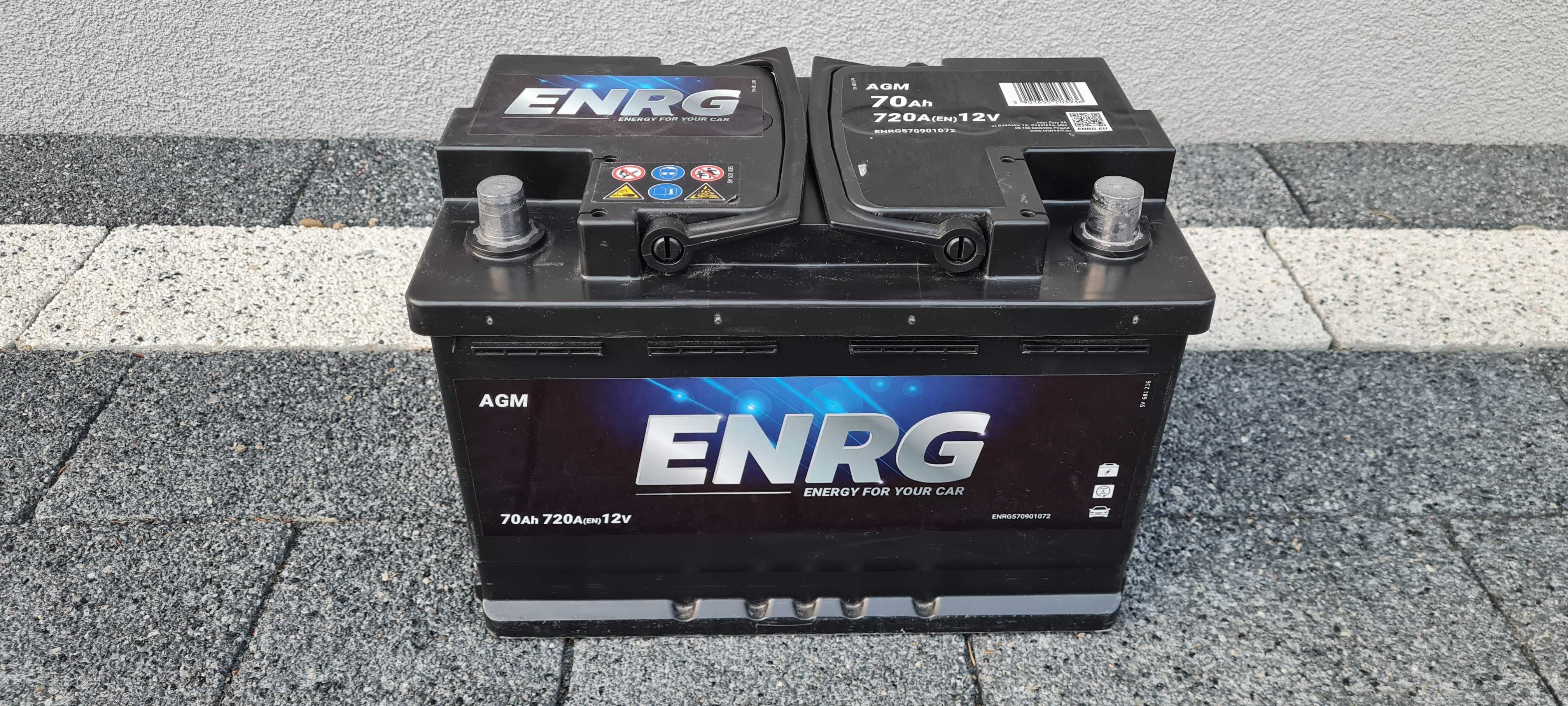 Akumulator ENRG AGM 70Ah 720A gwarancja