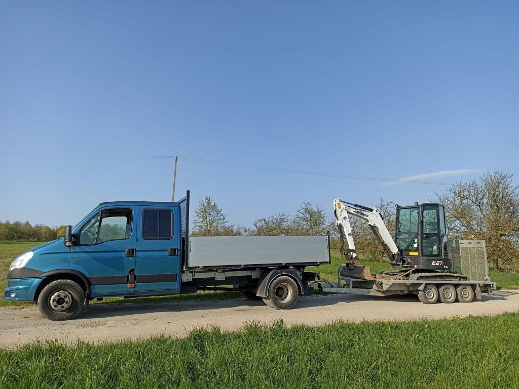 wypożyczalnia wynajem minikoparka mini koparka bobcat jcb cat