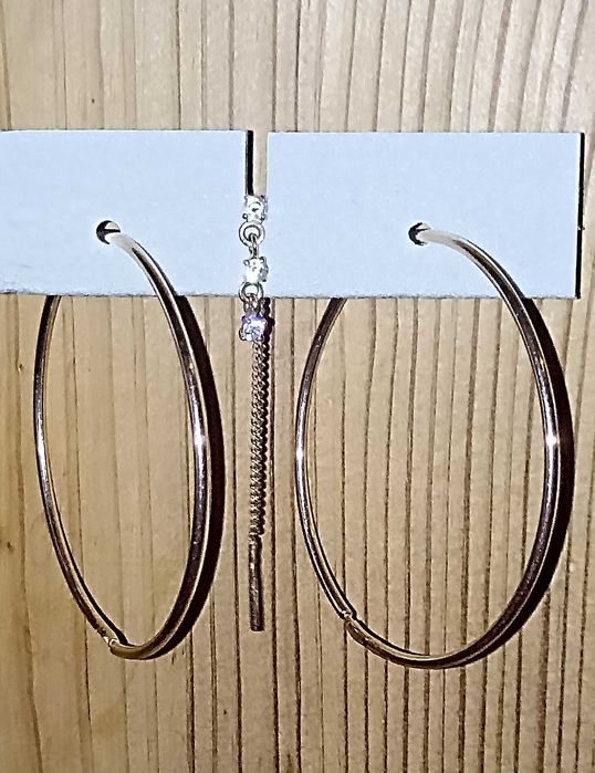 Продам Серги-конго  золотые 585 Адамас