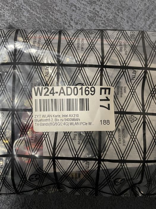 Wi-FI 6 802.11ax роутер-приймач для компьютера AX210S