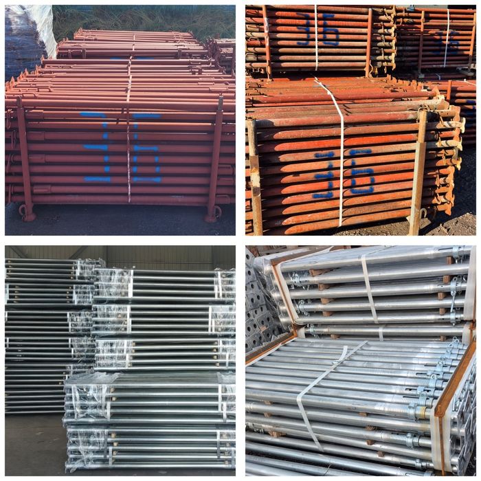NOWE Stemple budowlane metalowe podpory sztyce Szalunki stropowe Doki