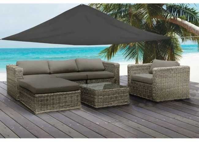 Żagiel Przeciwsłoneczny Trójkąt 3x3x3m Ciemnoszary 3x3x4,25