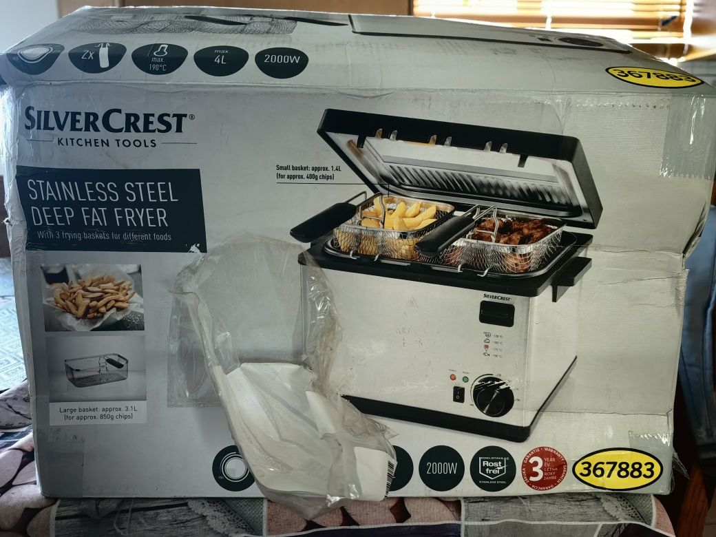 Fritadeira silvercrest 2000w nova