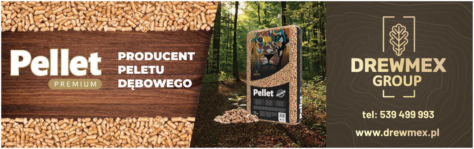 Pellet dębowy DREWMEX - PROMOCJA! Dostawa gratis!