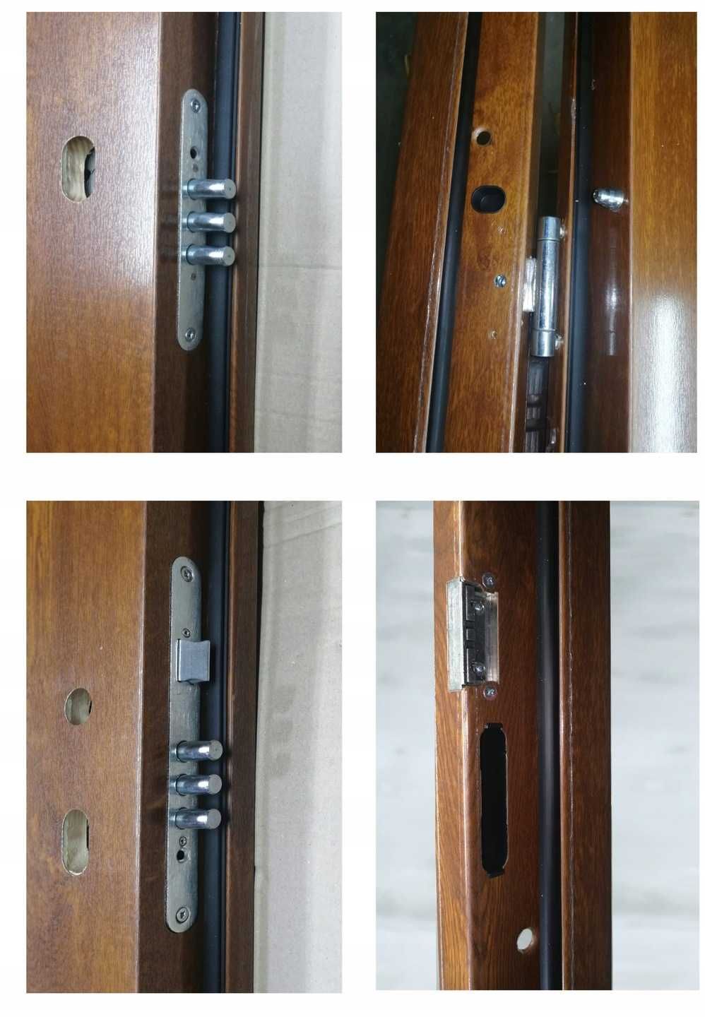 Drzwi wejściowe GRUBE 72 mm SI-24 antracyt/orzech/złoty dąb 90 L LUB P