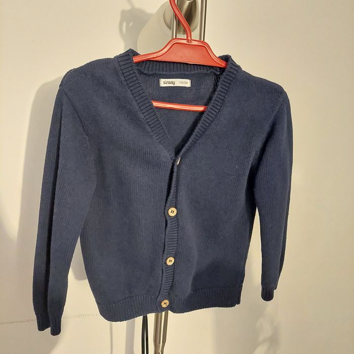 Sweter 110 cm granatowy