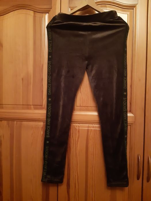 Wyprzedaż zapraszam Spodnie dresowe welurowe