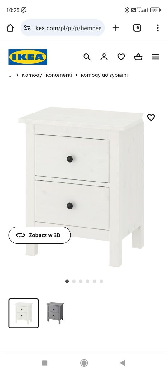 Szafka nocna hemnes