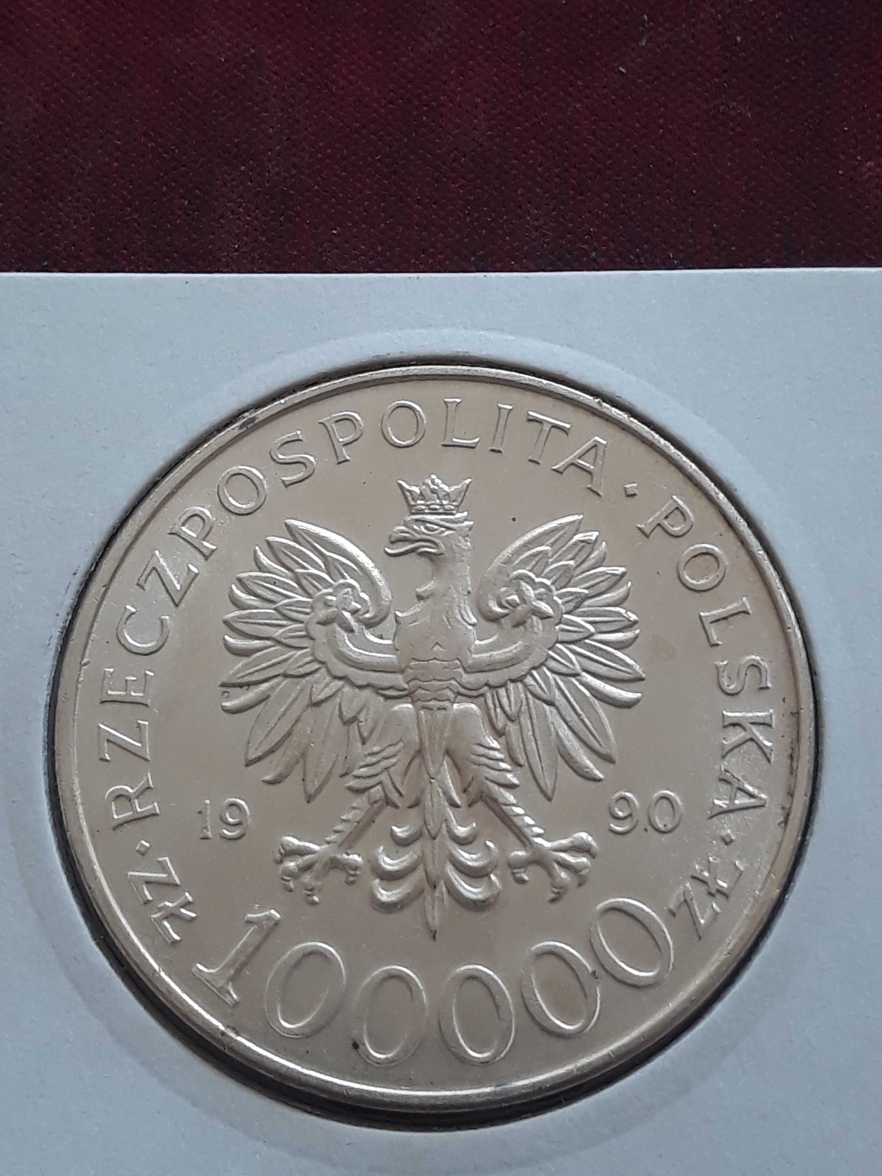 100 000 zł Solidarność 1990 r nr 5 - Typ A