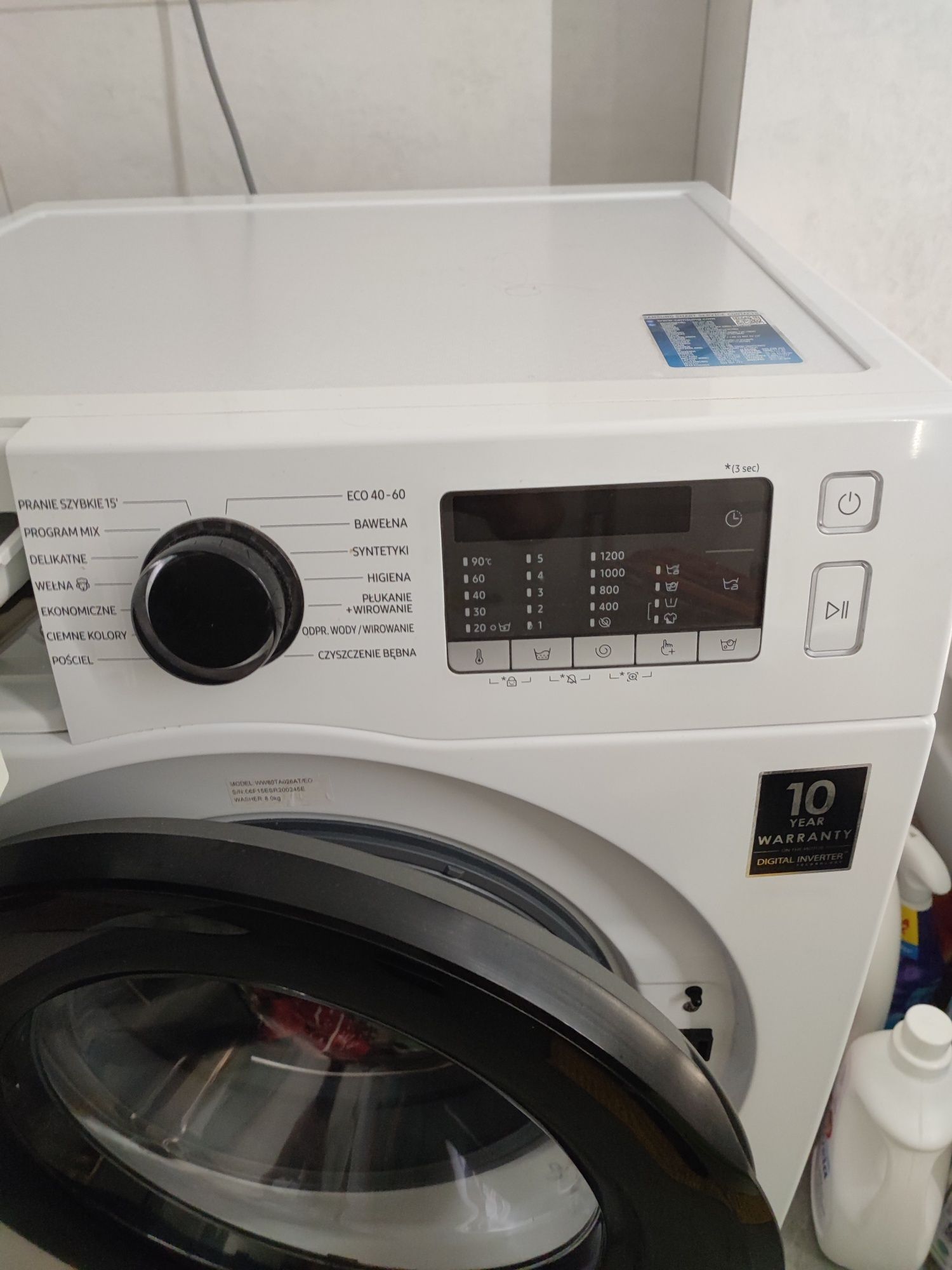 Pralka Samsung EcoBubble 8kg
