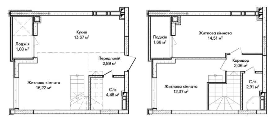 3-кімнатна квартира 72.28 м² у ЖК Синергія Сіті, Набережна поруч
