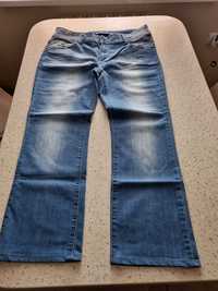 Spodnie damskie jeans ze straczem Dromedar