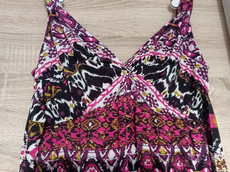 Długa maxi sukienka z wiskozy hippie boho festival etno M 38 też na S