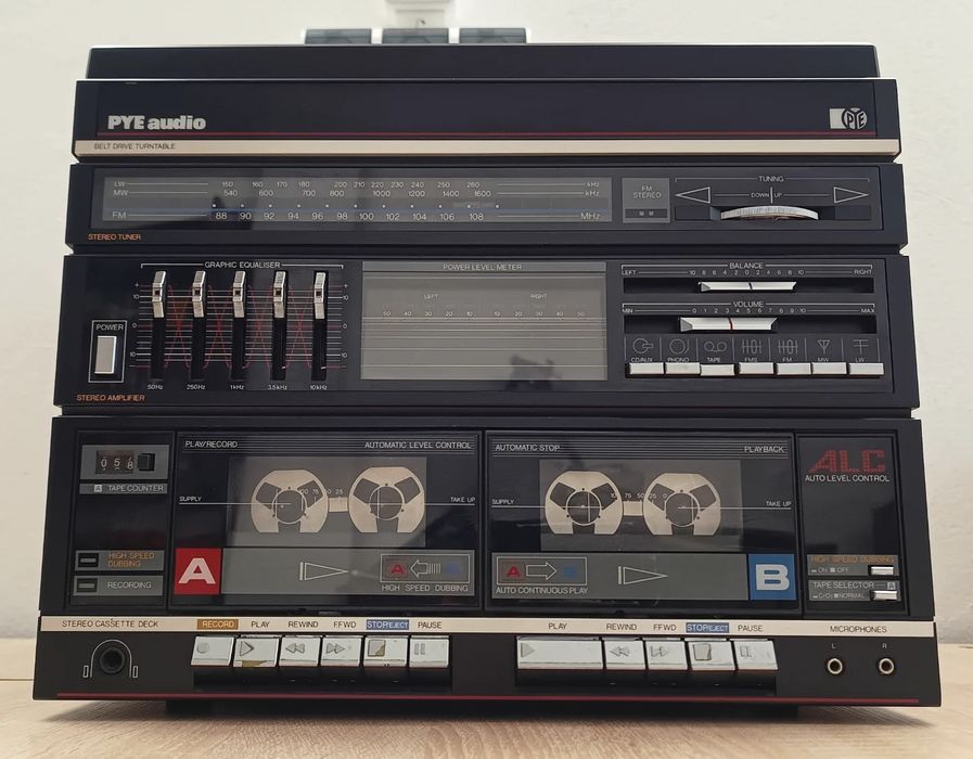 Wieża PYE audio ST6120 Radio, Gramofon, Klasyk Retro