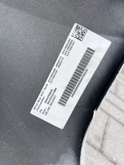 Бампер задній mercedes gla h247