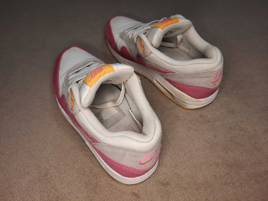 Кросівки Nike AIR Max 1 Essential Trainers Max 90 Рожеві Білі Замшеві