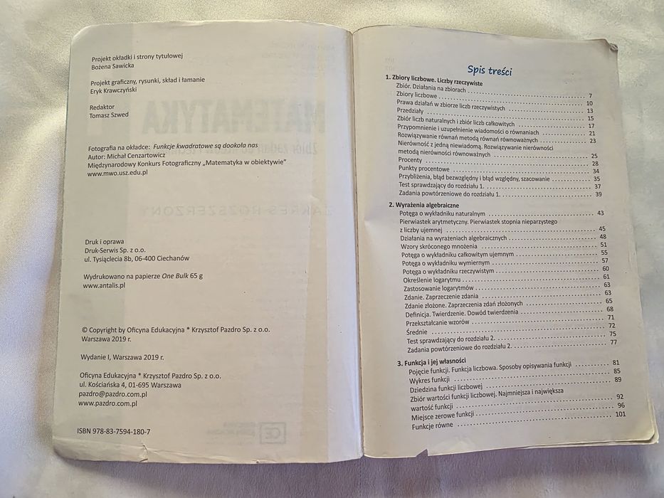 Matematyka 1 zbiór zadań zakres rozszerzony
