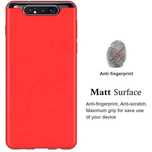 Mychoice Liquid Matte Soft Case Etui Cover Samsung Galaxy A80 Czerwony
