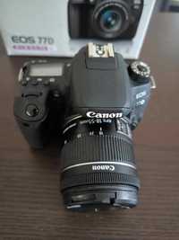 Aparat Canon  EOS 77D + obiektyw EFS 18-55mm Prawie jak nowy