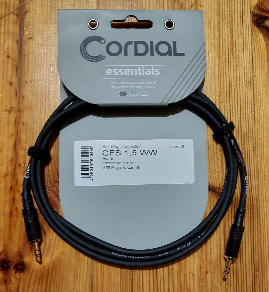 kabel mini jack CORDIAL CFS 1.5 WW 1,5m